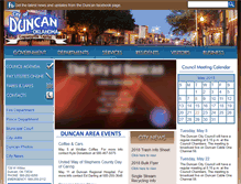 Tablet Screenshot of cityofduncan.com